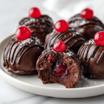 Chocolate Cherry Cordial Truffles 3 Chocolate Cherry Cordial Truffles