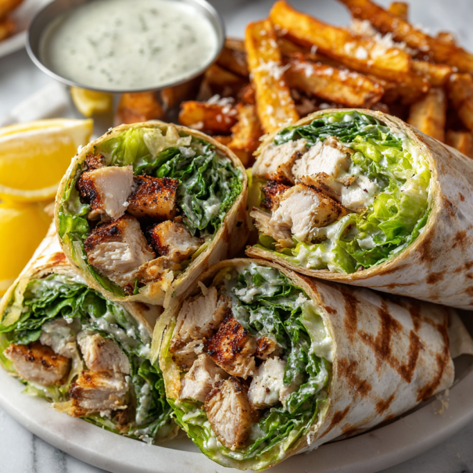 Grilled Chicken Caesar Wraps