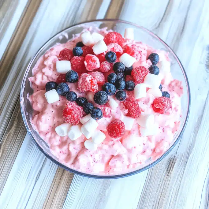 Berry Fluff Salad with Marshmallows