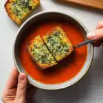 Creamy Tomato Soup with Garlic Herb Toast