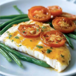 aked White Fish with Tomato and Herb Sauce
