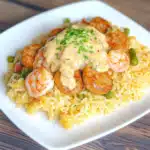 Cajun Shrimp and Sausage over Creole Rice