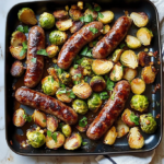 Sheet Pan Sausage and Brussels Sprouts Dinner