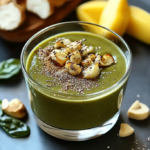Spinach Mango Smoothie with Nuts and Chia
