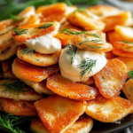Golden Fried Pierogi with Sour Cream and Fresh Dill 3 Golden Fried Pierogi with Sour Cream and Fresh Dill