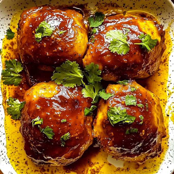 Glazed Baked Chicken Thighs