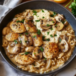 Creamy Parmesan Chicken with Mushrooms