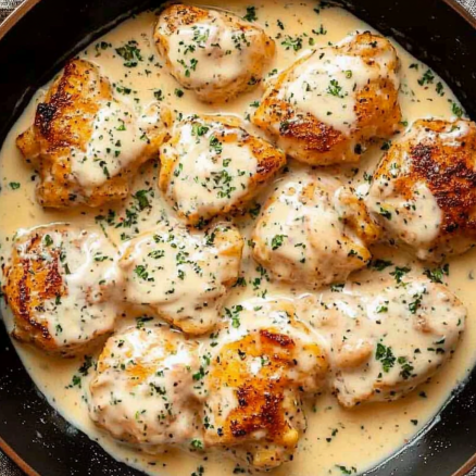 Creamy Garlic Chicken Thighs