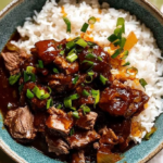 Savory Beef Tips with Rice and Gravy