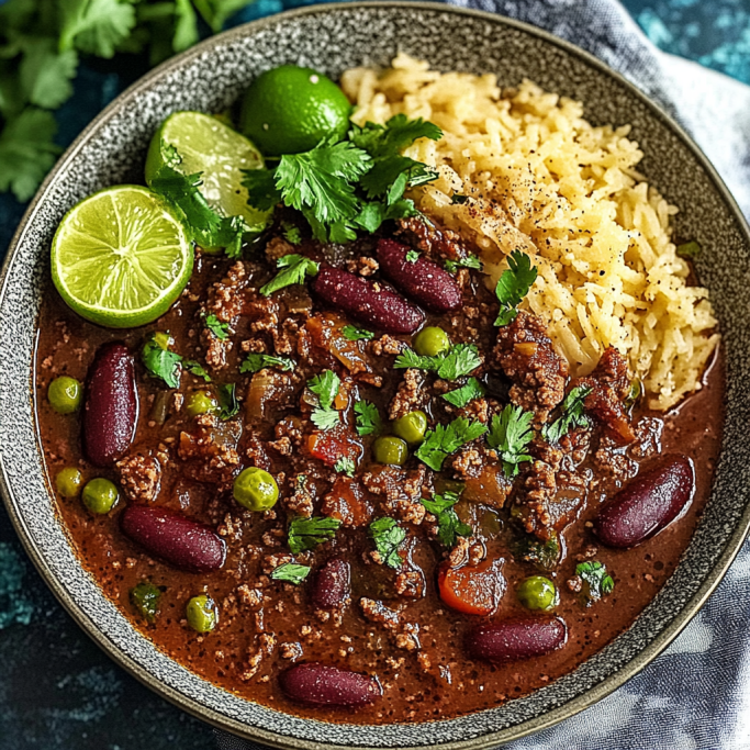 Chili and Rice Bowl