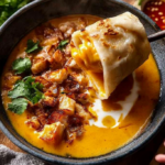 Cheesy Burrito in Creamy Tortilla Soup 3 Cheesy Burrito in Creamy Tortilla Soup