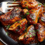 Honey Garlic Glazed Chicken Thighs