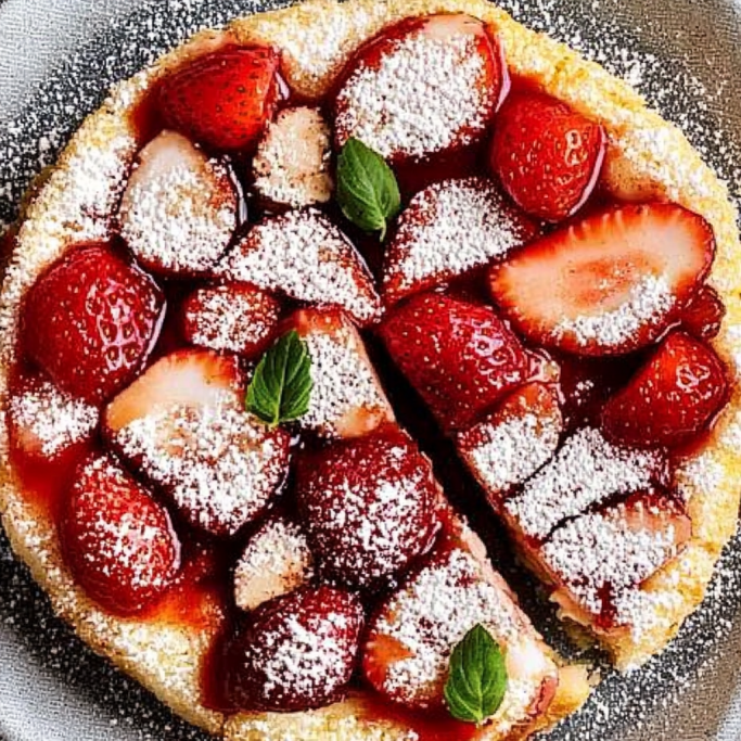 Strawberry Puff Pastry Tart