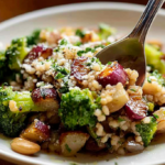 Roasted Vegetable Couscous with Parmesan