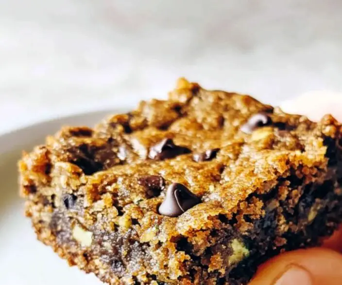 Chocolate Chip Zucchini Blondies