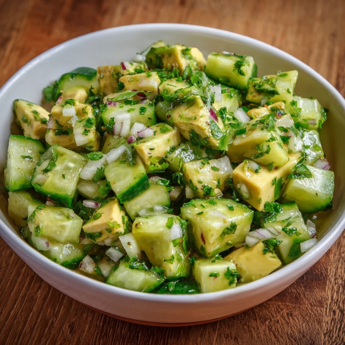 Avocado Cucumber Salad