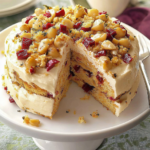 Macadamia Cranberry Layer Cake 6 Macadamia Cranberry Layer Cake
