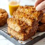 Sticky Caramel Coffee Cake Slices