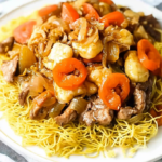 Crispy Noodle Chow Mein with Shrimp, Beef, and Vegetables 3 Crispy Noodle Chow Mein with Shrimp, Beef, and Vegetables