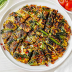 Savory Korean Cabbage & Chive Pancake (Kimchi-Style Buchimgae)