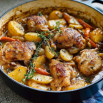 Braised Chicken Thighs with Potatoes and Carrots 3 Braised Chicken Thighs with Potatoes and Carrots