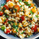 Herbed Couscous Salad with Bell Peppers and Chickpeas 3 Herbed Couscous Salad with Bell Peppers and Chickpeas