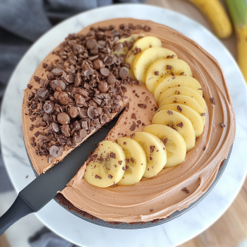 Chocolate Banana Cake with Chocolate Cream Frosting