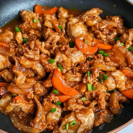 Garlic Soy Chicken Stir-Fry with Carrots & Onions