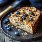 Wholesome Blueberry Oatmeal Cake with Crunchy Sunflower Seed Topping 3 Wholesome Blueberry Oatmeal Cake with Crunchy Sunflower Seed Topping