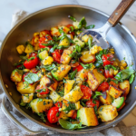Summer Vegetable Skillet with Crispy Potatoes & Corn 3 Summer Vegetable Skillet with Crispy Potatoes & Corn