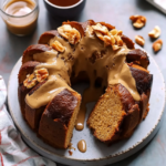 Walnut Bundt Cake with Coffee Glaze
