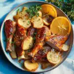 Lemon Herb Roasted Chicken with Potatoes
