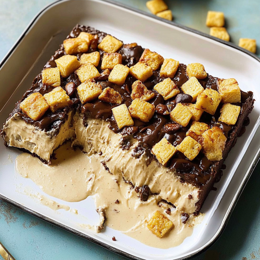 Ice Cream Chocolate Crunch Cake