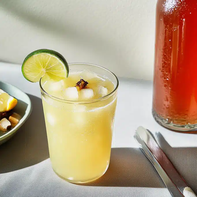 Pineapple Lime Sparkling Drink