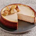 Baked Cheesecake with Caramelized Pears