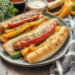 Grilled Sausage and Peppers Sandwiches 3 Grilled Sausage and Peppers Sandwiches