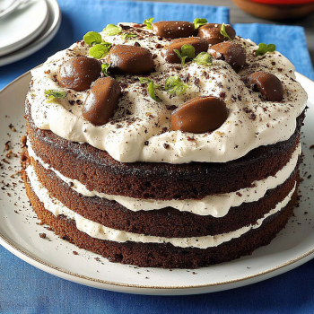 Chocolate Layered Cream Cake