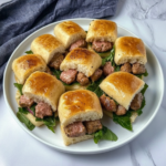 Mini Sausage Sliders with Greens