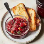 Cranberry Chutney with Toasted Bread 3 Cranberry Chutney with Toasted Bread