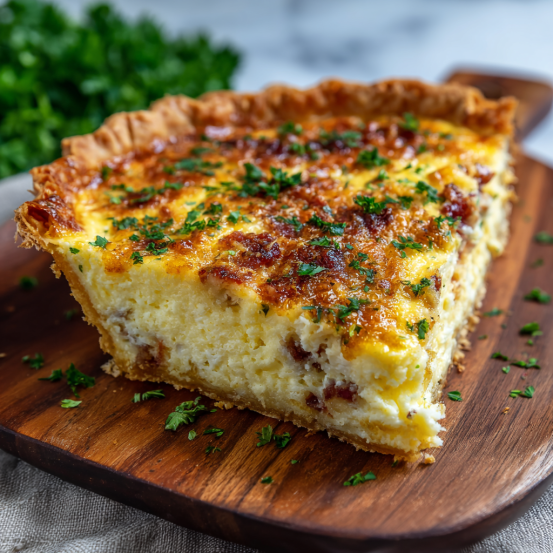 Classic Bacon and Cheese Quiche