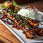 Grilled Honey Garlic Chicken Skewers 3 Grilled Honey Garlic Chicken Skewers