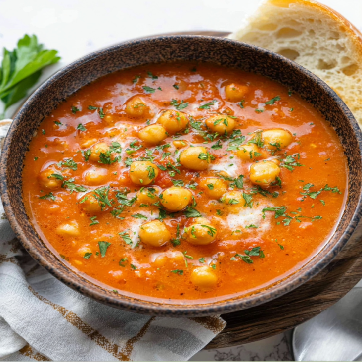 Creamy Chickpea Tomato Soup