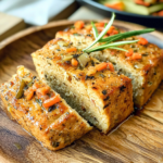 Savory Herb‑Glazed Chickpea Loaf with Roasted Vegetables