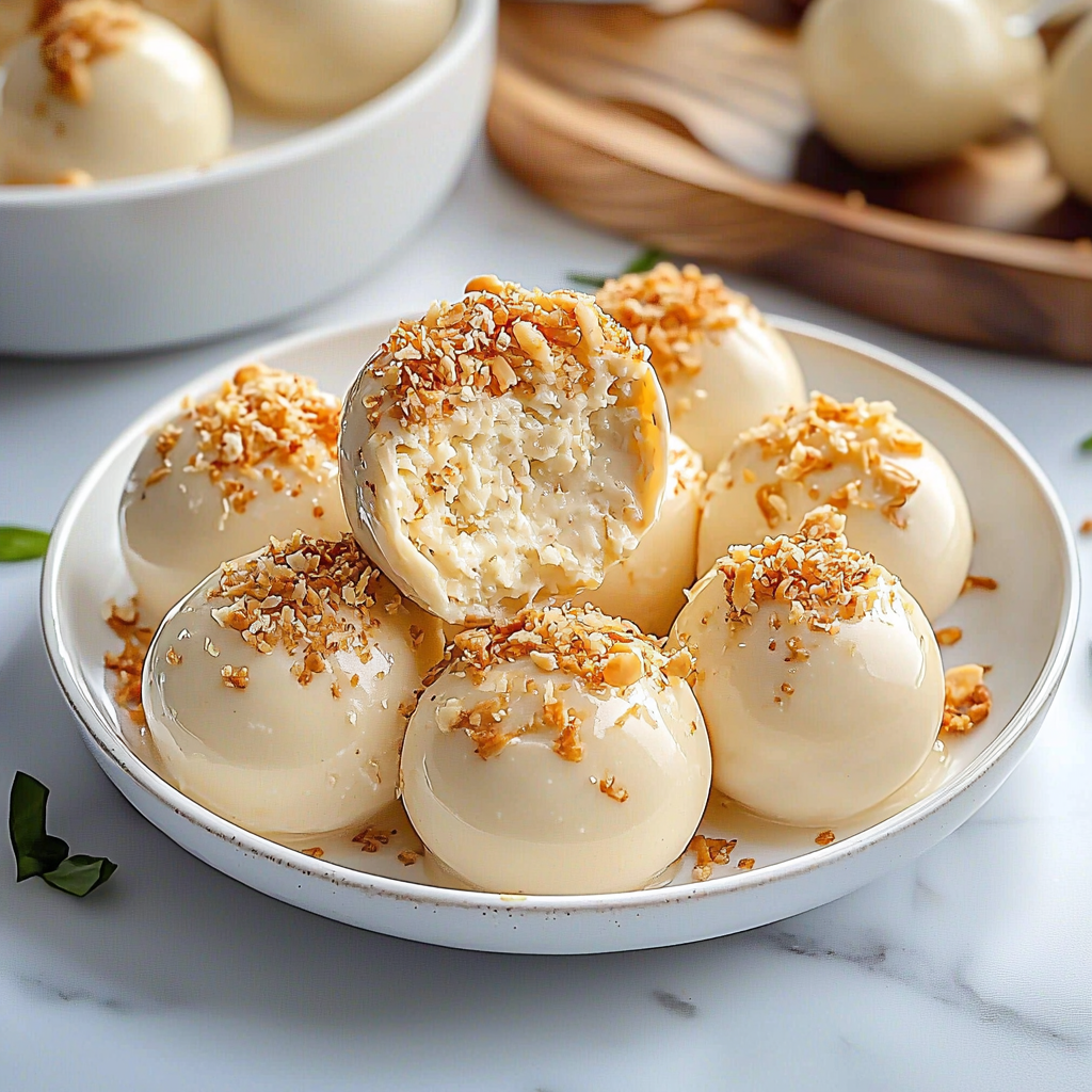 White Chocolate Coconut Truffles
