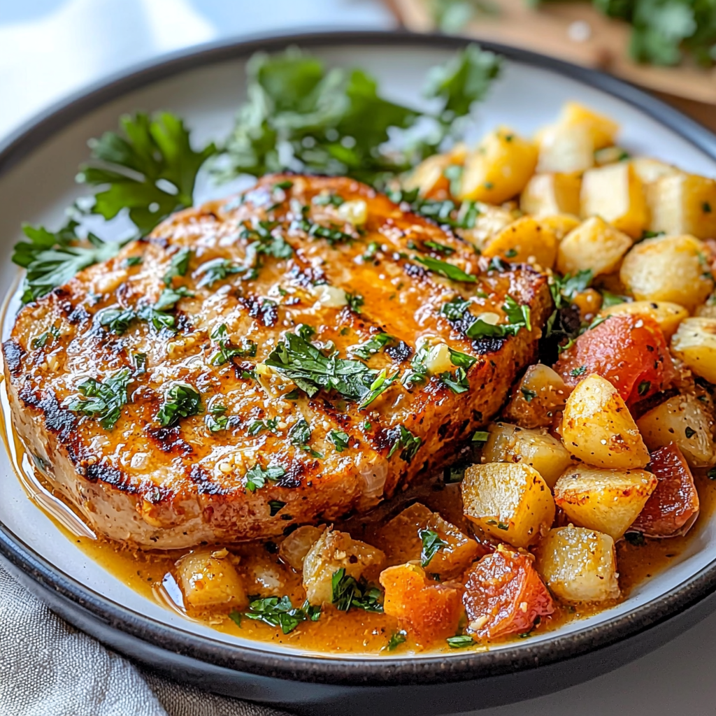 Herb Grilled MEAT STEAK with Garlic Butter Potatoes – A Flavorful, Hearty Dinner That’s Easy and Elegant 2 Herb Grilled MEAT STEAK with Garlic Butter Potatoes – A Flavorful, Hearty Dinner That’s Easy and Elegant