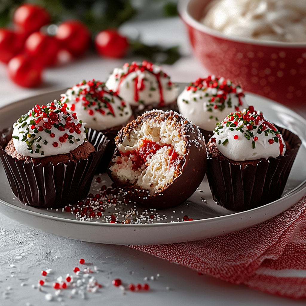 Chocolate‑Dipped Coconut Cherry Bombs