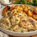 Creamy Garlic Herb Chicken with Roasted Potatoes 3 Creamy Garlic Herb Chicken with Roasted Potatoes
