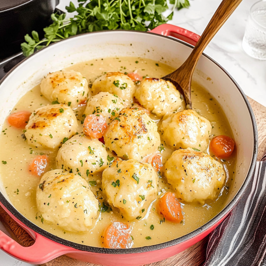 Homestyle Chicken and Dumplings with Carrots