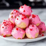 Glazed Cherry Almond Cake Balls 3 Glazed Cherry Almond Cake Balls