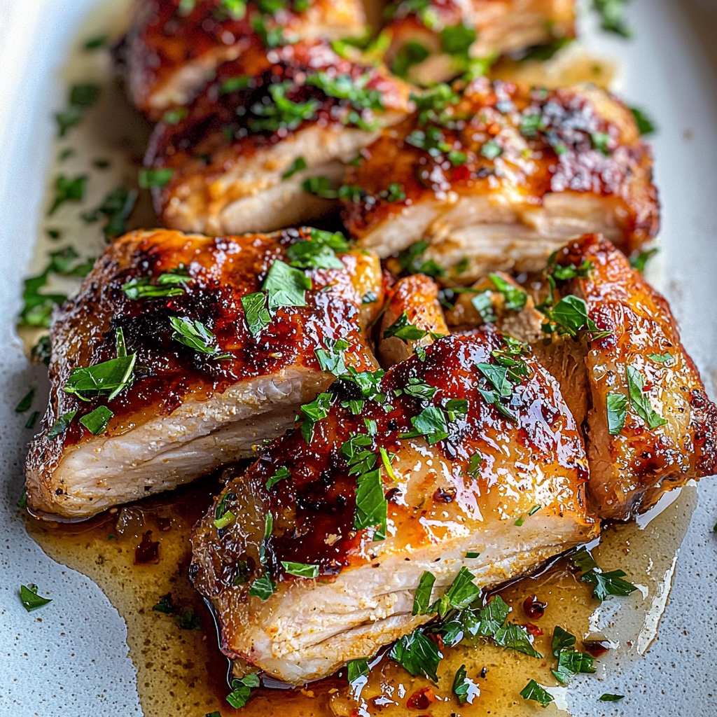 Honey Glazed Chicken Thighs with Fresh Herbs – A Tender, Juicy Chicken Recipe That’s Perfect for Family Dinners or Entertaining Guests 2 Honey Glazed Chicken Thighs with Fresh Herbs – A Tender, Juicy Chicken Recipe That’s Perfect for Family Dinners or Entertaining Guests